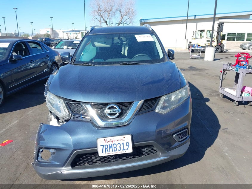 2016 NISSAN ROGUE SV - KNMAT2MT5GP629279