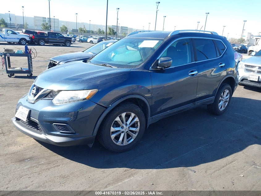 2016 NISSAN ROGUE SV - KNMAT2MT5GP629279
