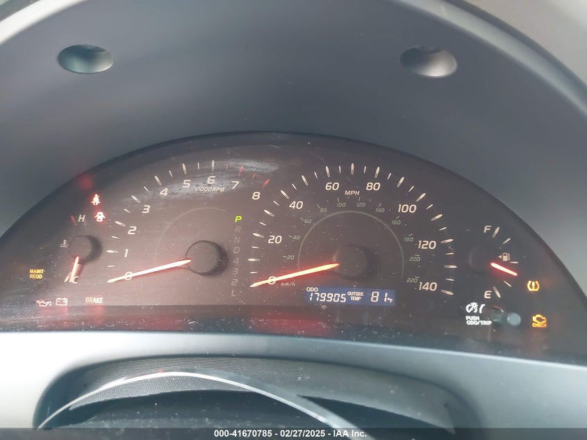 2007 TOYOTA CAMRY VIN: JTNBE46K873045024
