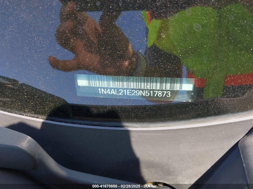 2009 NISSAN ALTIMA VIN: 1N4AL21E29N517873