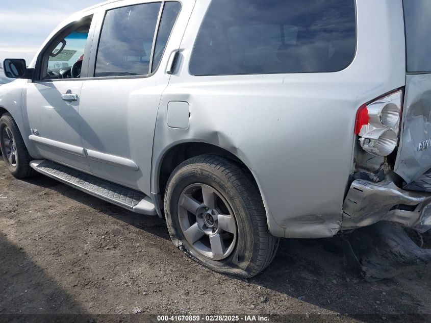 2005 Nissan Armada Se VIN: 5N1AA08AX5N701889 Lot: 41670859