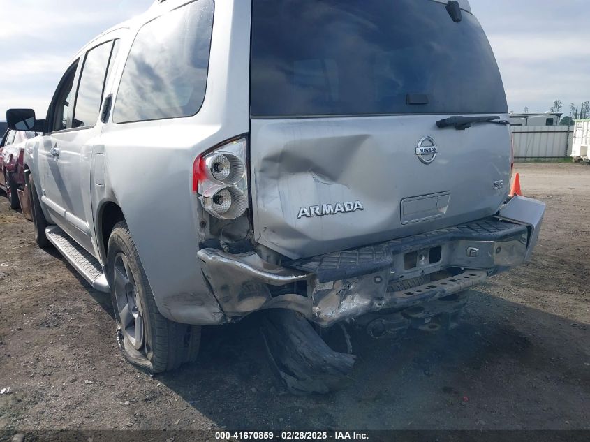 2005 Nissan Armada Se VIN: 5N1AA08AX5N701889 Lot: 41670859
