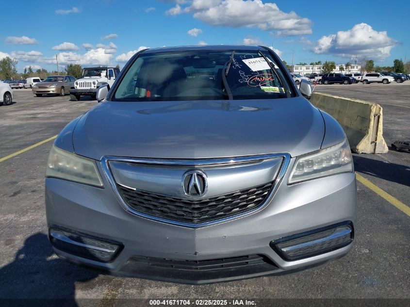 2016 Acura Mdx VIN: 5FRYD3H46GB004113 Lot: 41671704