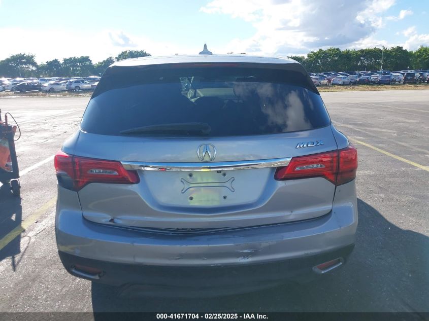 2016 Acura Mdx VIN: 5FRYD3H46GB004113 Lot: 41671704