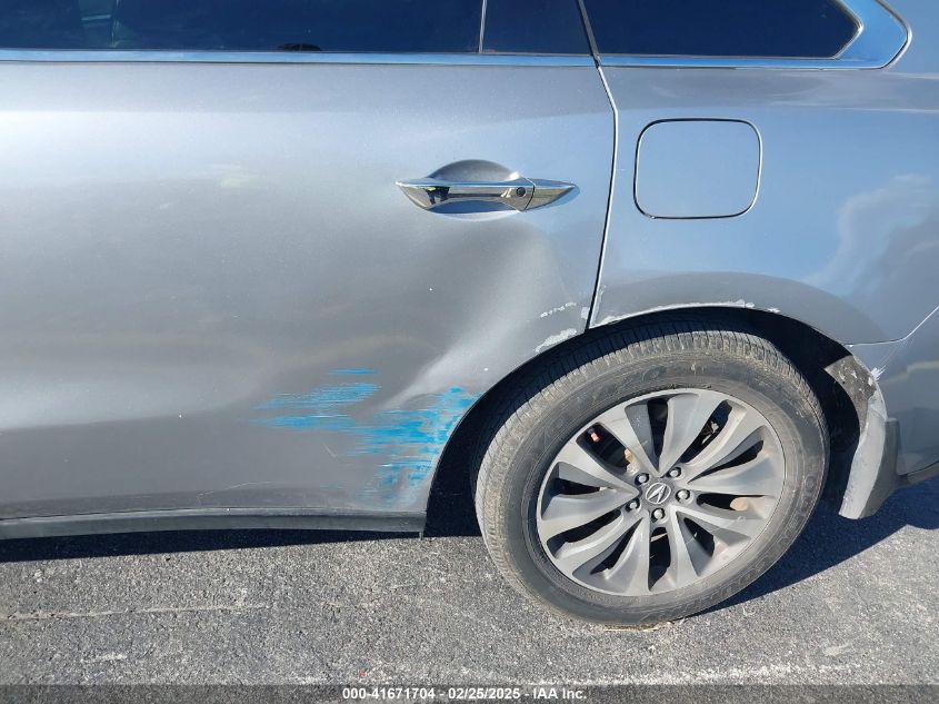 2016 Acura Mdx VIN: 5FRYD3H46GB004113 Lot: 41671704