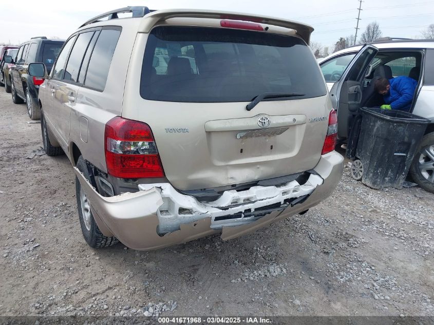 2004 Toyota Highlander VIN: JTEGD21A940095522 Lot: 41671968