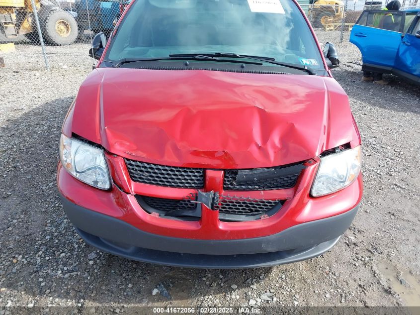 2004 Dodge Caravan Se VIN: 1D8GP25B54B521744 Lot: 41672056