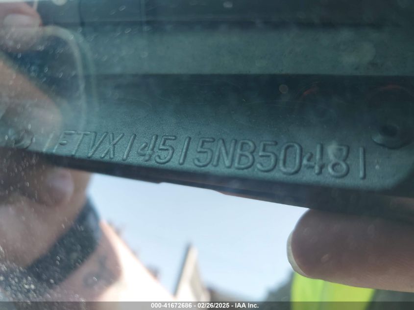 2005 Ford F-150 Fx4/Lariat/Xl/Xlt VIN: 1FTVX14515NB50481 Lot: 41672686