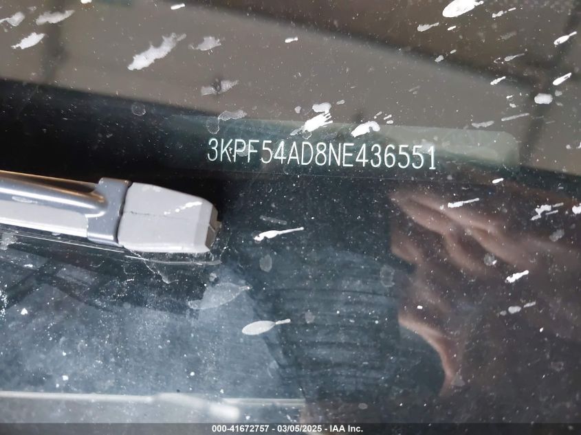 2022 Kia Forte Gt-Line VIN: 3KPF54AD8NE436551 Lot: 41672757