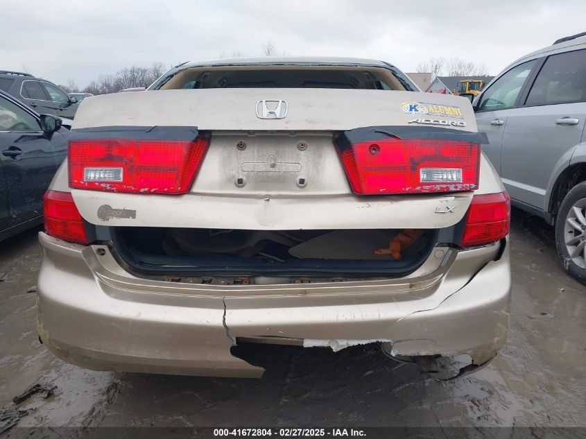 2005 Honda Accord 2.4 Lx VIN: 1HGCM56435A167111 Lot: 41672804