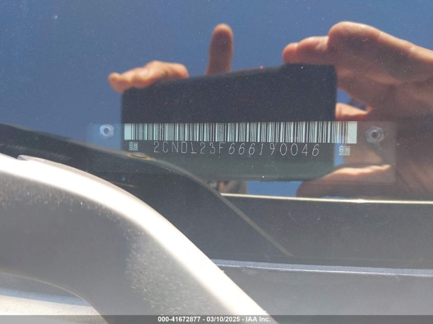2006 Chevrolet Equinox Ls VIN: 2CNDL23F666190046 Lot: 41672877