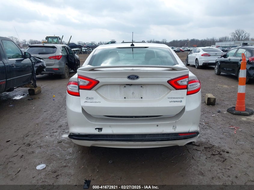 2014 FORD FUSION HYBRID VIN: 3FA6P0RU7ER376199