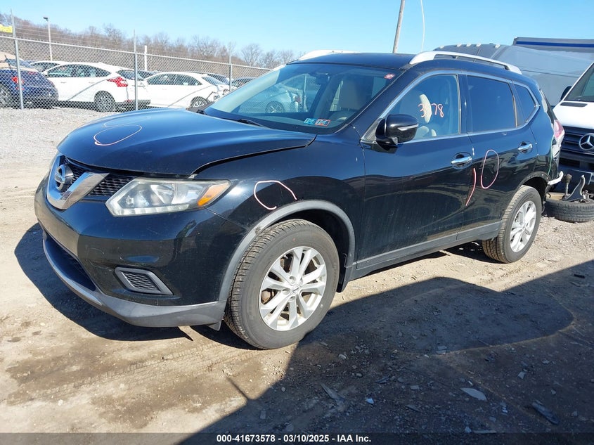 2015 NISSAN ROGUE SV - KNMAT2MV0FP522057