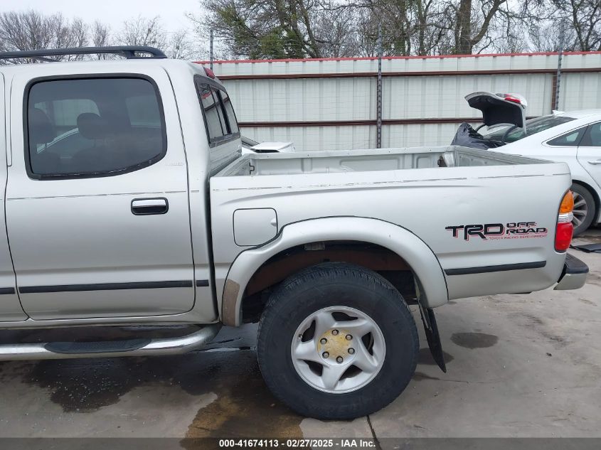 2002 Toyota Tacoma Prerunner V6 VIN: 5TEGN92N42Z888865 Lot: 41674113