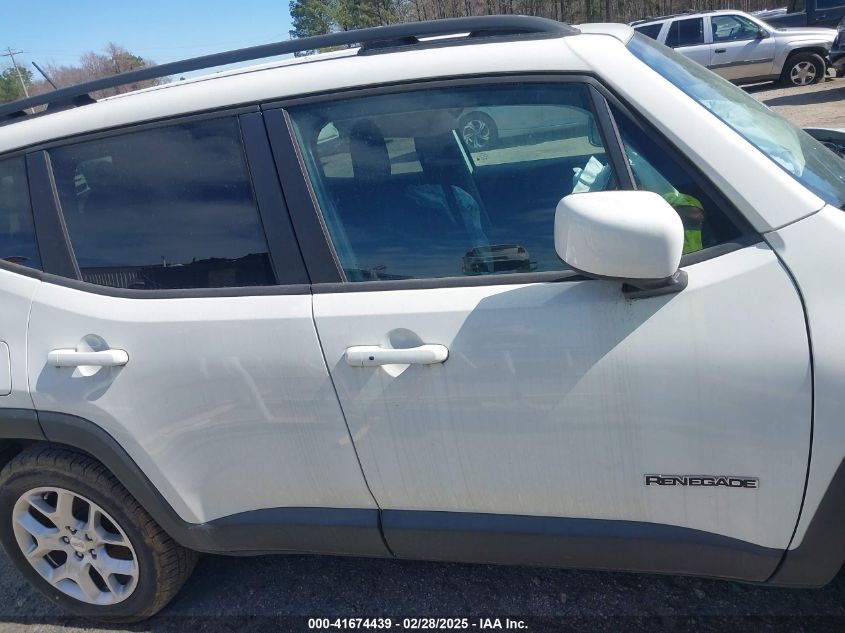 2017 Jeep Renegade Latitude Fwd VIN: ZACCJABB3HPE89126 Lot: 41674439