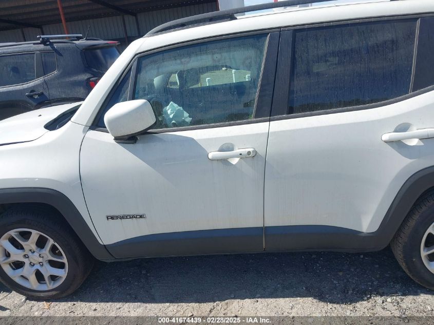 2017 Jeep Renegade Latitude Fwd VIN: ZACCJABB3HPE89126 Lot: 41674439