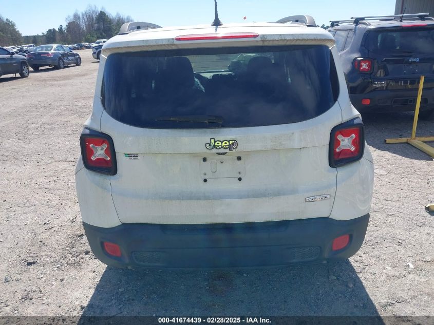 2017 Jeep Renegade Latitude Fwd VIN: ZACCJABB3HPE89126 Lot: 41674439