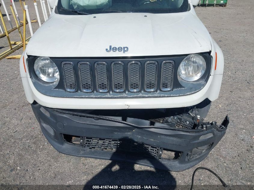 2017 Jeep Renegade Latitude Fwd VIN: ZACCJABB3HPE89126 Lot: 41674439
