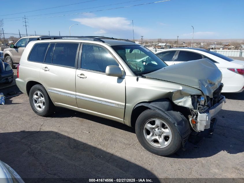 2003 Toyota Highlander VIN: JTEGD21A830063420 Lot: 41674556