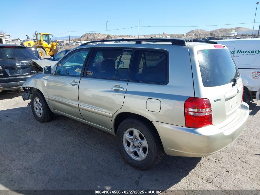 2003 Toyota Highlander VIN: JTEGD21A830063420 Lot: 41674556