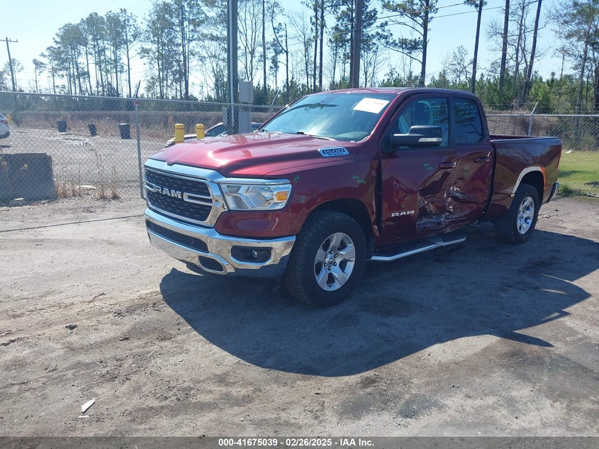 2022 RAM 1500 VIN: 1C6RREBG2NN329109