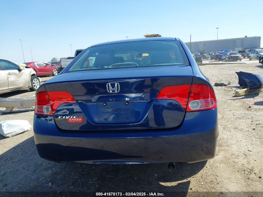 2008 Honda Civic Lx VIN: 1HGFA16518L078038 Lot: 41675173