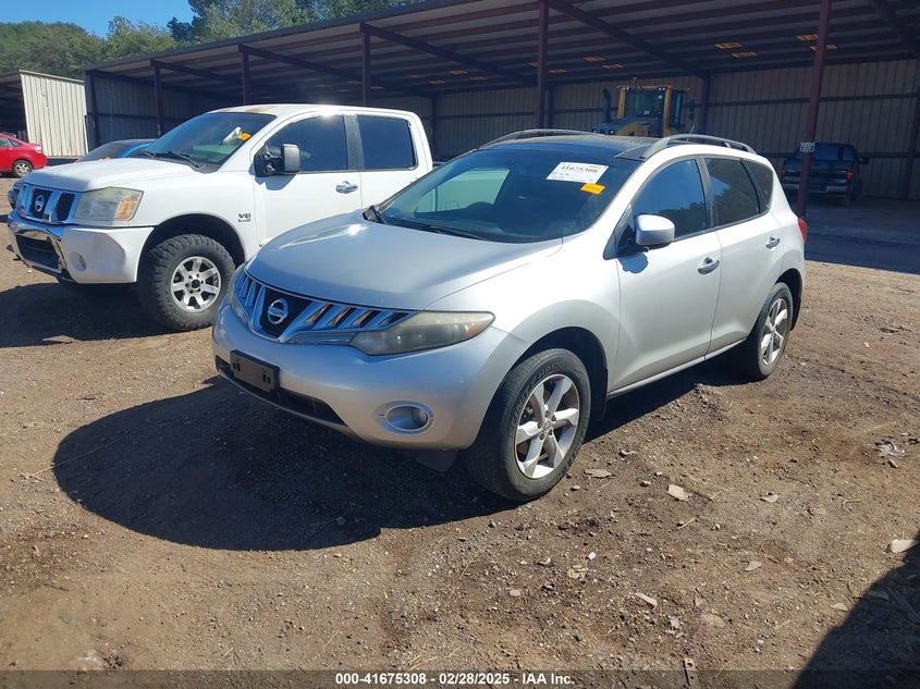 2010 NISSAN MURANO VIN: JN8AZ1MW4AW136892