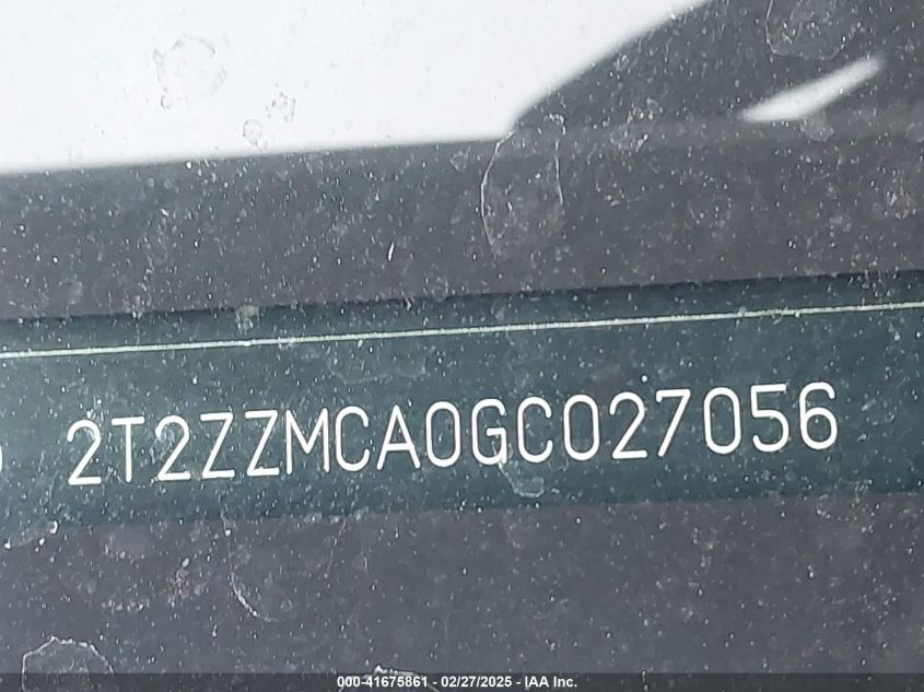 2016 Lexus Rx 350 VIN: 2T2ZZMCA0GC027056 Lot: 41675861