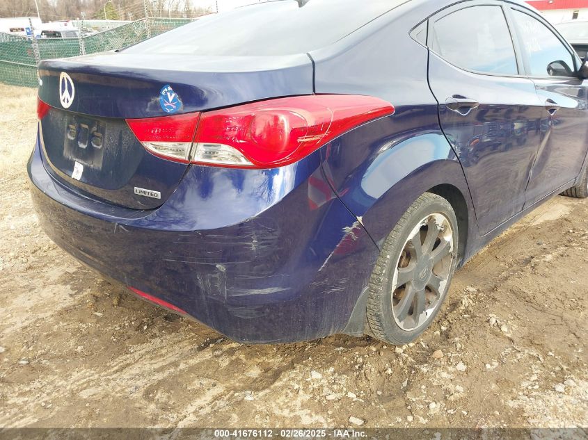 2013 Hyundai Elantra Limited VIN: 5NPDH4AE8DH172118 Lot: 43430872