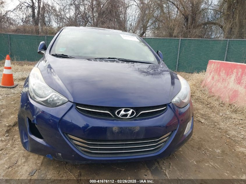 2013 Hyundai Elantra Limited VIN: 5NPDH4AE8DH172118 Lot: 43430872
