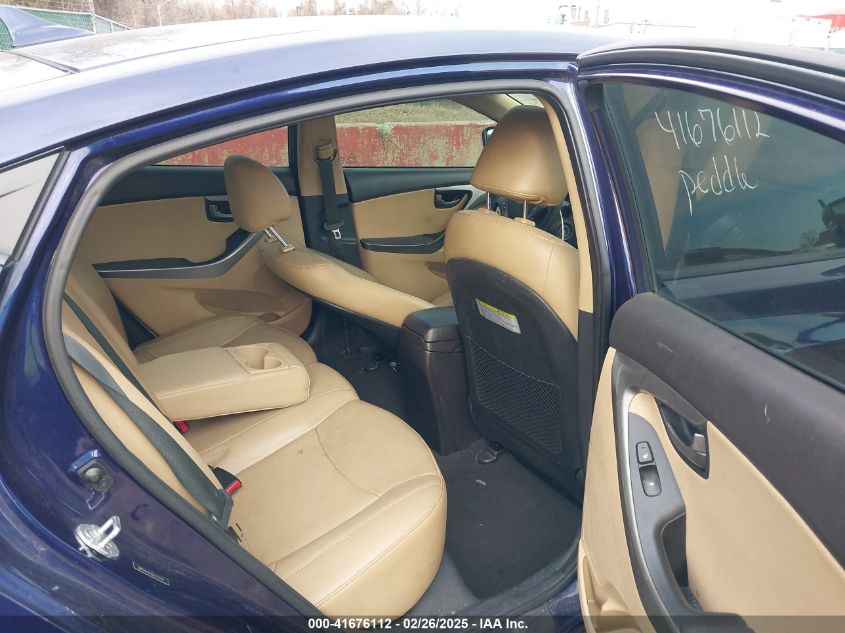 2013 Hyundai Elantra Limited VIN: 5NPDH4AE8DH172118 Lot: 43430872