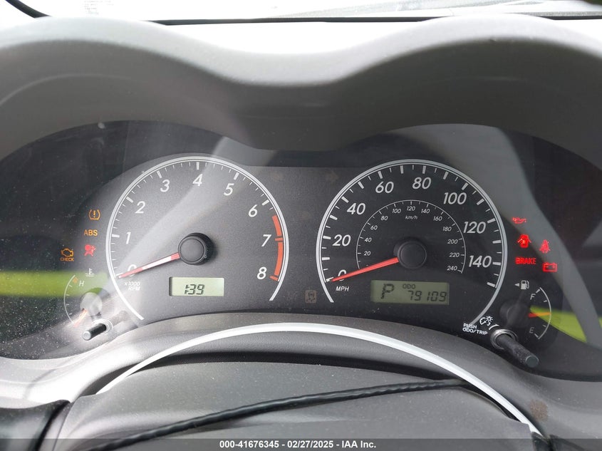 2009 TOYOTA COROLLA VIN: 1NXBU40E99Z137116