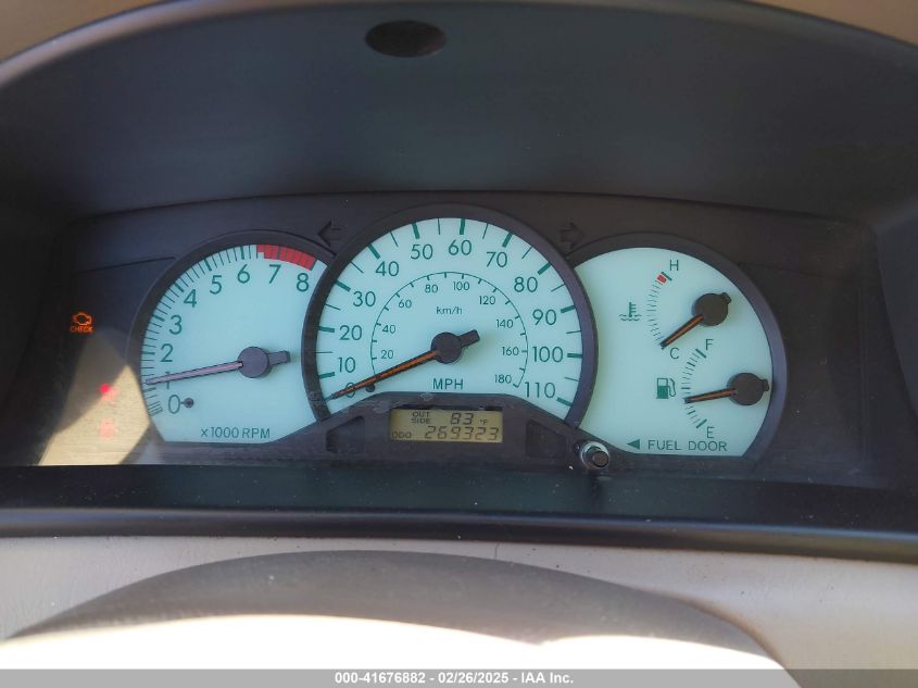 2003 Toyota Corolla Le VIN: 1NXBR32E73Z119326 Lot: 41676882