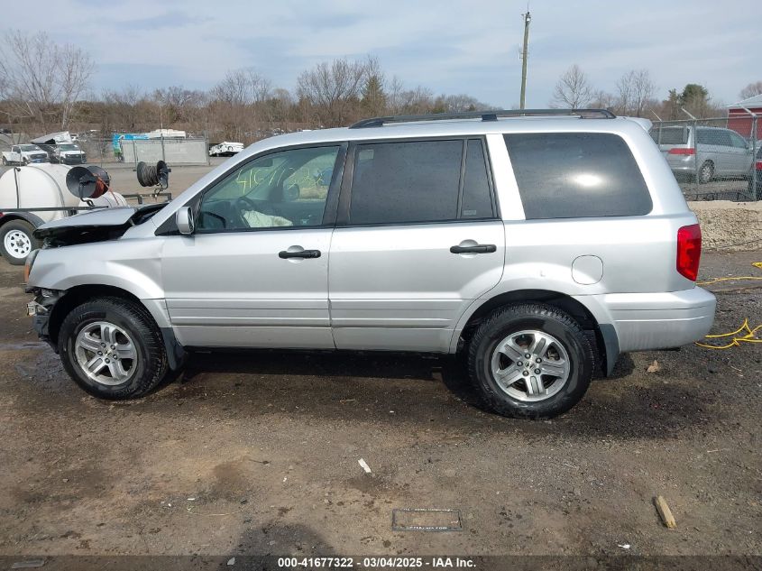 2005 Honda Pilot Ex-L VIN: 2HKYF18725H534538 Lot: 41677322
