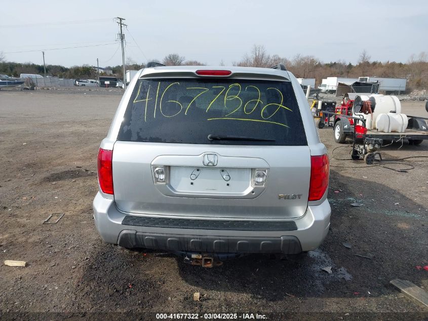 2005 Honda Pilot Ex-L VIN: 2HKYF18725H534538 Lot: 41677322