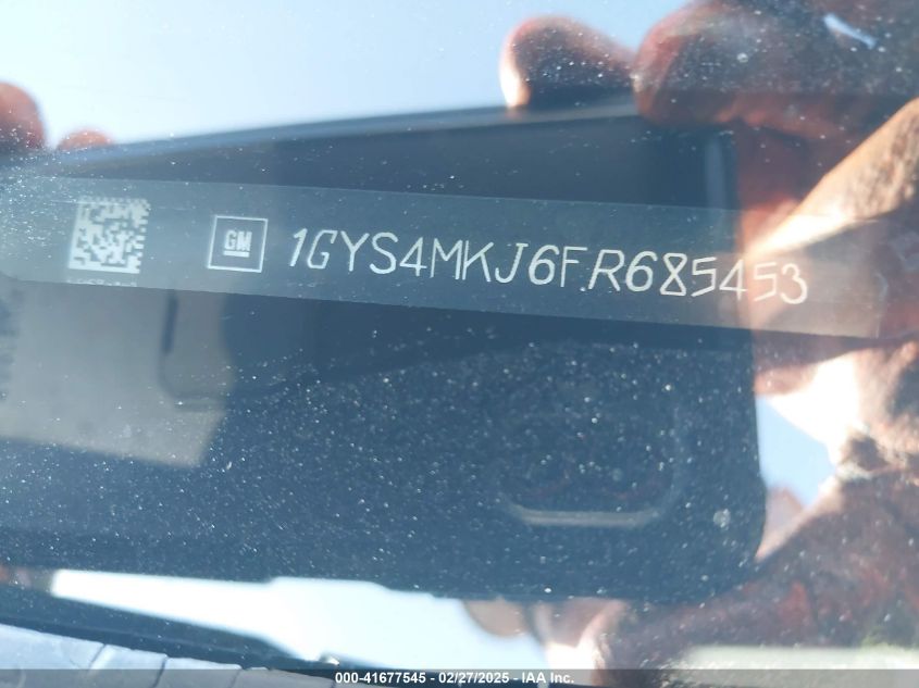 2015 Cadillac Escalade Luxury VIN: 1GYS4MKJ6FR685453 Lot: 41677545