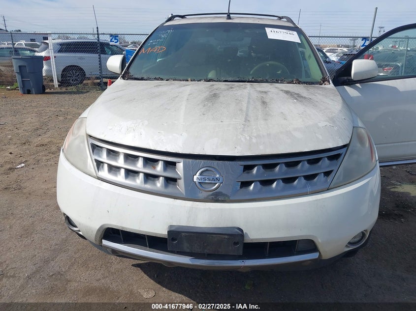 2007 Nissan Murano Sl VIN: JN8AZ08T17W517991 Lot: 41677946