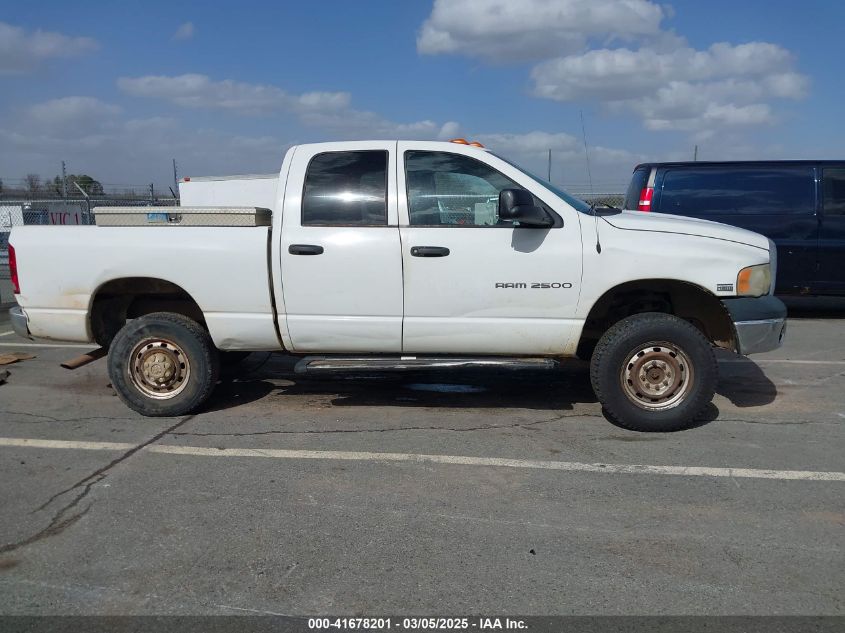 2005 Dodge Ram 2500 St VIN: 3D7KS28DX5G799994 Lot: 41678201