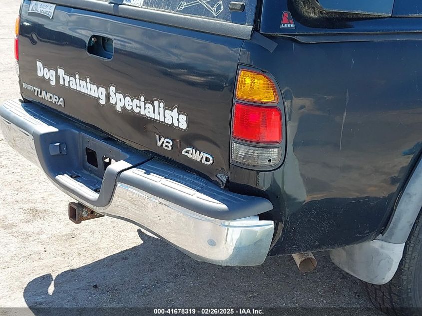 2000 Toyota Tundra Sr5 V8 VIN: 5TBBT4415YS059170 Lot: 41678319