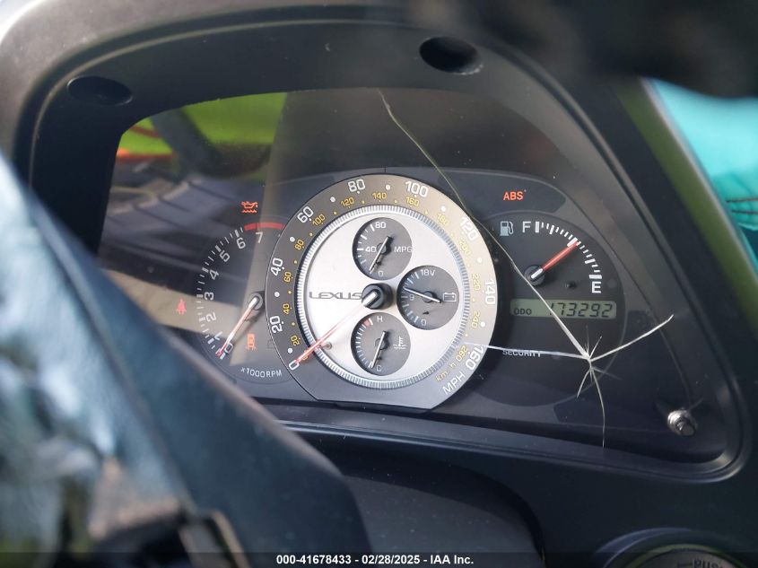 2003 Lexus Is 300 Base W/5-Speed Manual VIN: JTHBD192030075694 Lot: 41678433