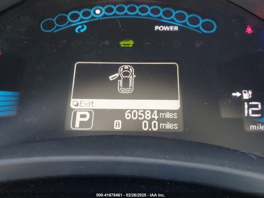 2012 Nissan Leaf Sl VIN: JN1AZ0CP4CT023645 Lot: 41678461