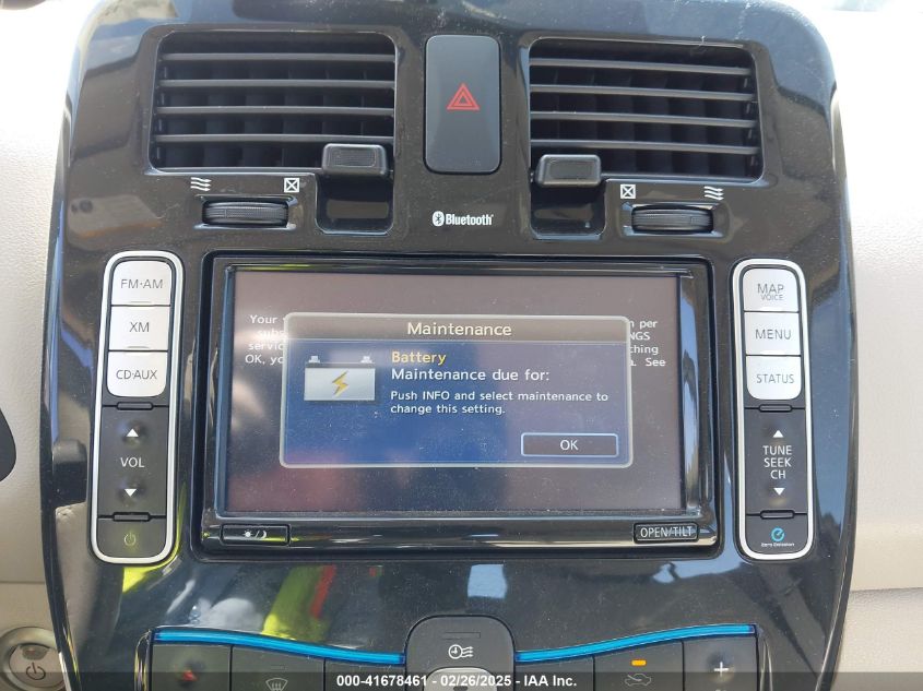 2012 Nissan Leaf Sl VIN: JN1AZ0CP4CT023645 Lot: 41678461