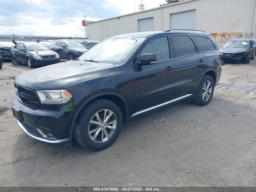 Vin: 1c4rdhdg2gc322407, lot: 42170773, dodge durango limited 20162