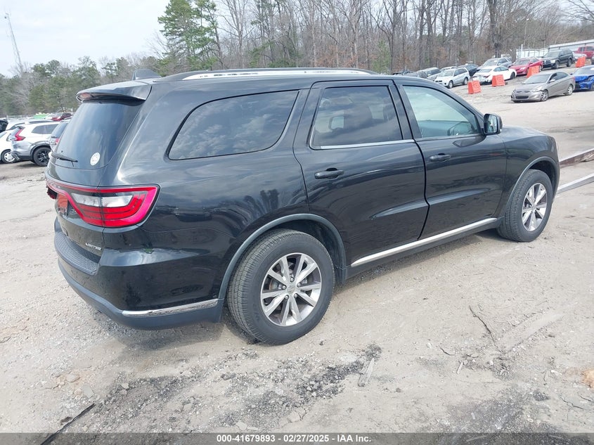 Vin: 1c4rdhdg2gc322407, lot: 42170773, dodge durango limited 20164