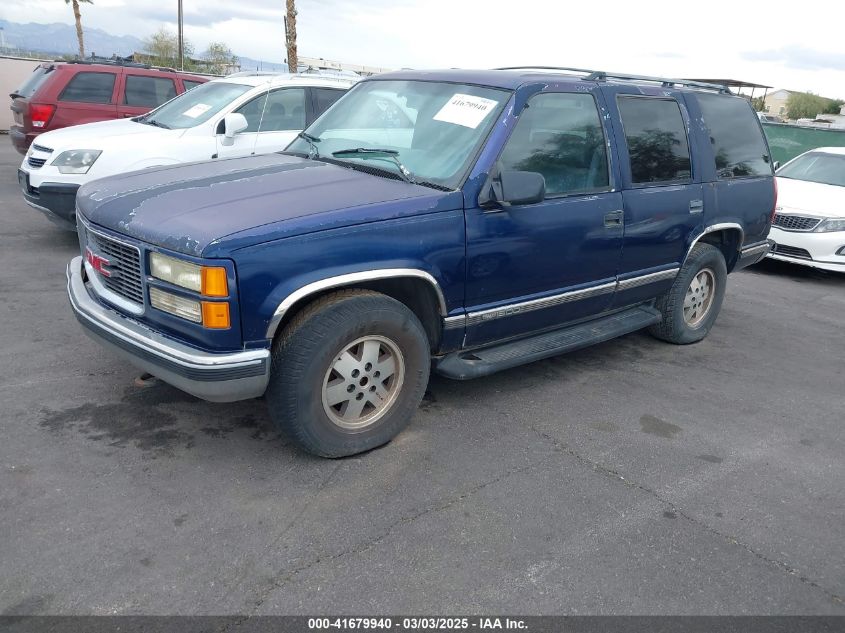 1GKEK13R0VJ741156 1997 GMC YUKON photo no. 2