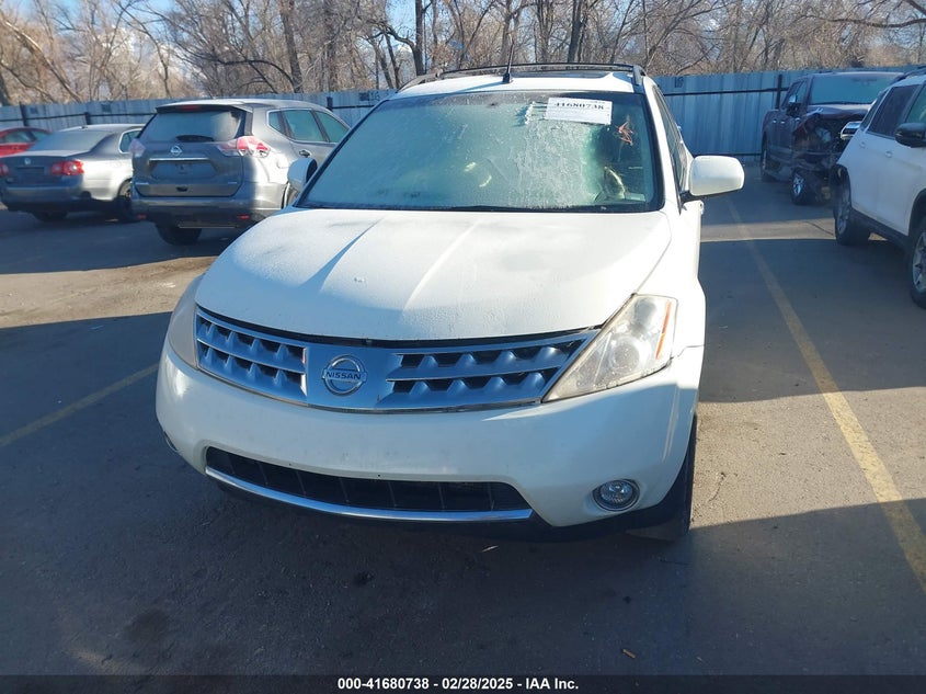 2007 Nissan Murano Sl VIN: JN8AZ08W87W612218 Lot: 41680738
