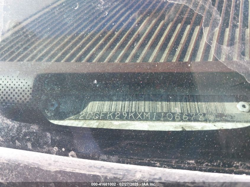 1991 Chevrolet Gmt-400 K2500 VIN: 2GCFK29KXM1106678 Lot: 41681002