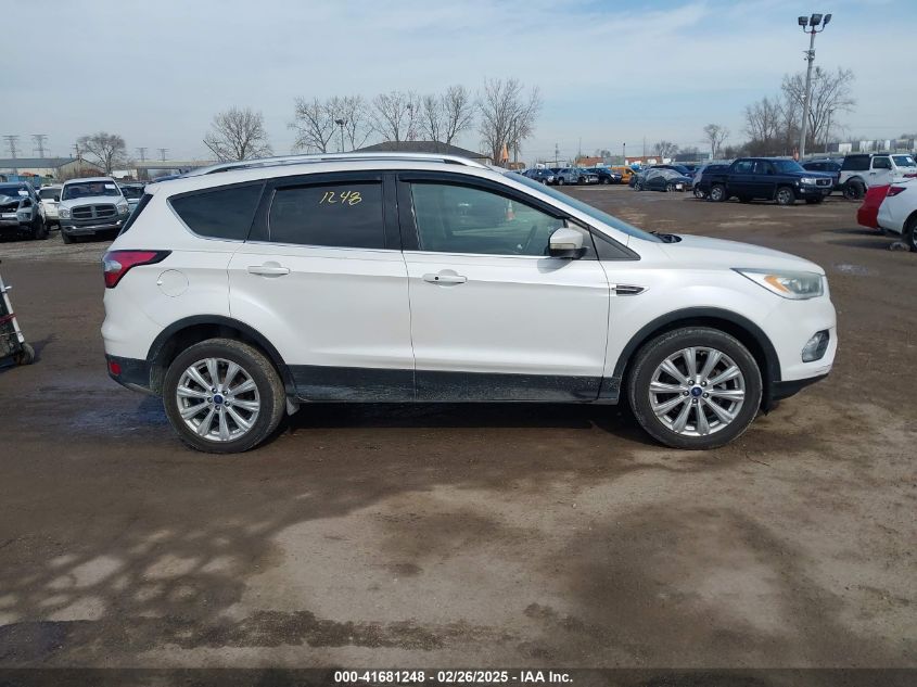 2017 Ford Escape Titanium VIN: 1FMCU0JD4HUD74274 Lot: 41681248
