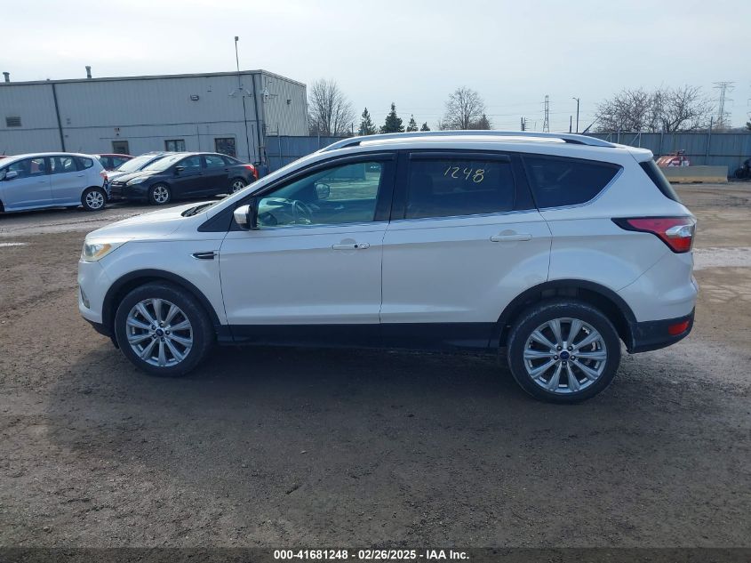 2017 Ford Escape Titanium VIN: 1FMCU0JD4HUD74274 Lot: 41681248