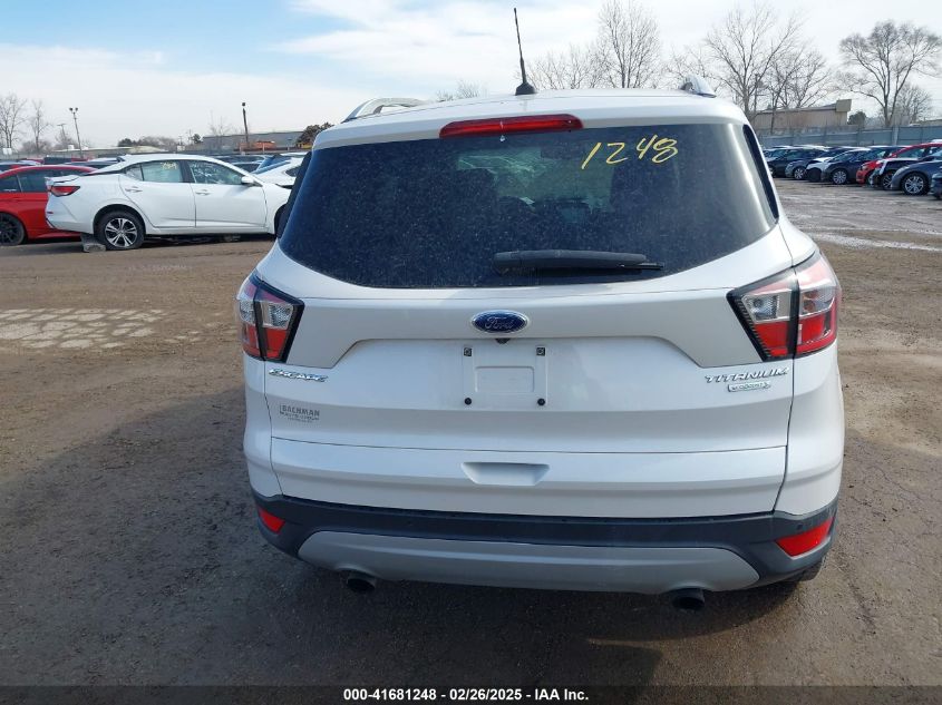 2017 Ford Escape Titanium VIN: 1FMCU0JD4HUD74274 Lot: 41681248